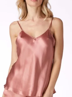 Spaghettiträger Tops|Mit Seidensatin^Vivis Seidentop CARLA von