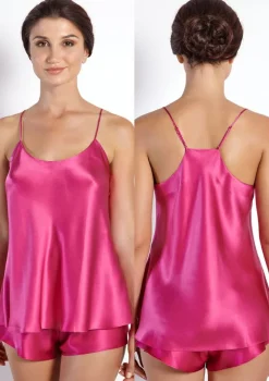 Spaghettiträger Tops|Mit Seidensatin^Luna di Seta Seidentop NEW DESIGN von