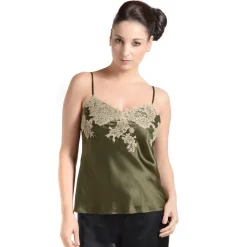 Tops Mit Spitze|Spaghettiträger Tops^Marjolaine Seidentop RARE exquisit von