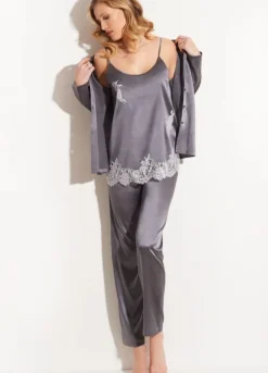 Tops Mit Spitze|Spaghettiträger Tops^Chiara Fiorini Seidentop SETA No. 12 mit Spitze von