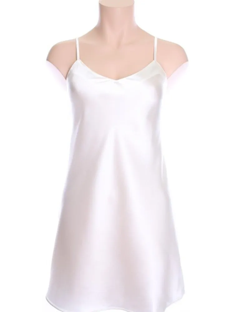Seidennachthemd|Unterkleider Mit Seide^Cotton Club Seiden-Unterkleid INTENSA glatt Seta Superior