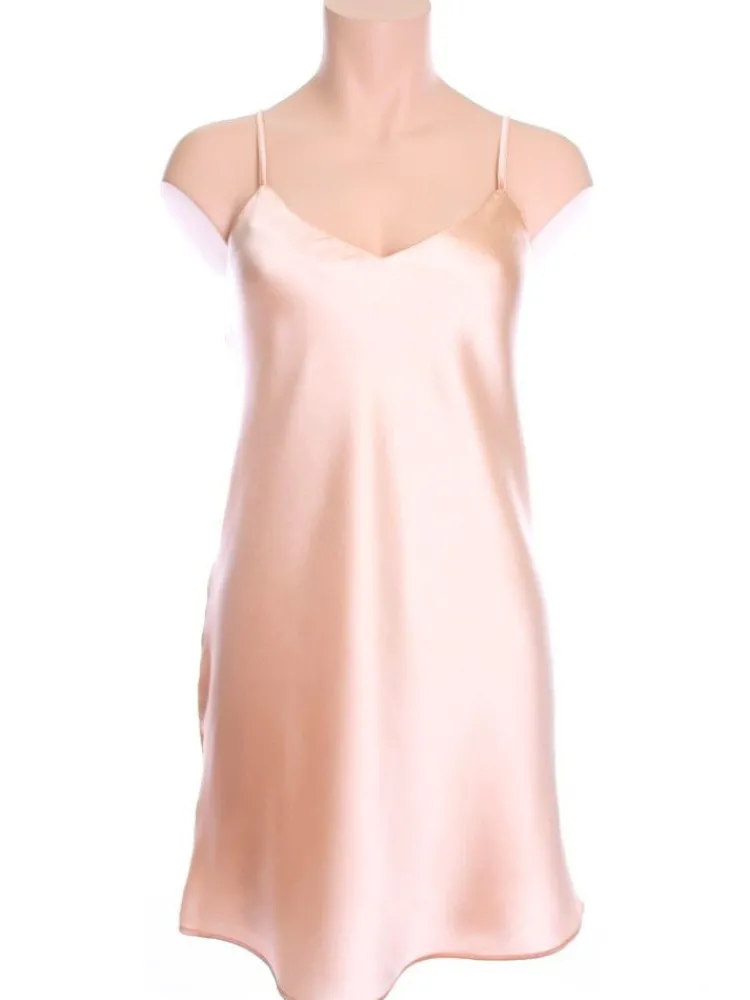 Seidennachthemd|Unterkleider Mit Seide^Cotton Club Seiden-Unterkleid INTENSA Satin Seta Superior