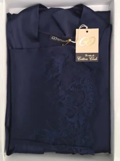 Morgenmantel Kurz|Morgenmantel Mit Spitze^Cotton Club Seta Superior Morgenmantel SUPERBO von mit Seide