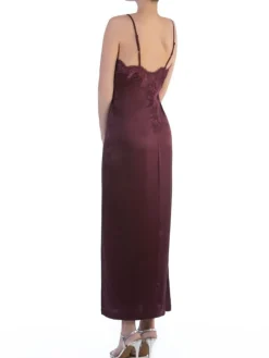 Seidenneglige^Cotton Club Seta Superior Nachtkleid STUPENDA lang von