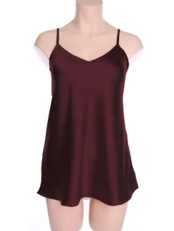 Spaghettiträger Tops|Alle Lingerie Tops^Cotton Club Seta Superior Seidentop ELEVATO einfarbig