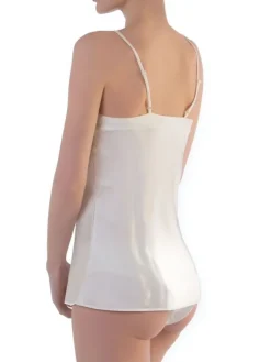 Spaghettiträger Tops|Alle Lingerie Tops^Cotton Club Seta Superior Seidentop ELEVATO einfarbig