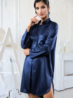 Seidennachthemd|Seiden Basics^Cotton Club Seta Superior Sleepshirt mit Seide PODEROSA von