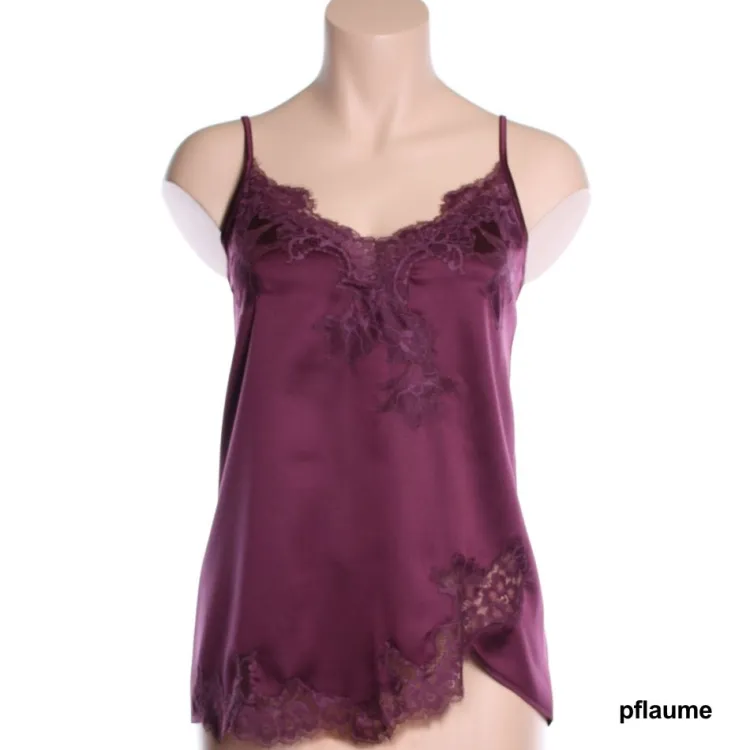 Tops Mit Spitze|Spaghettiträger Tops^Cotton Club Seta Superior Top PRIMARIO aus Satin mit Seide von