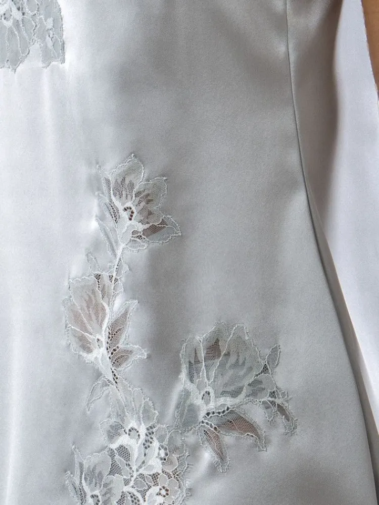 Tops Mit Spitze|Spaghettiträger Tops^Cotton Club Seta Superior Top PRIMARIO aus Satin mit Seide von