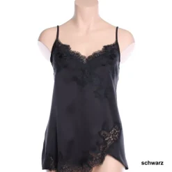 Tops Mit Spitze|Spaghettiträger Tops^Cotton Club Seta Superior Top PRIMARIO aus Satin mit Seide von