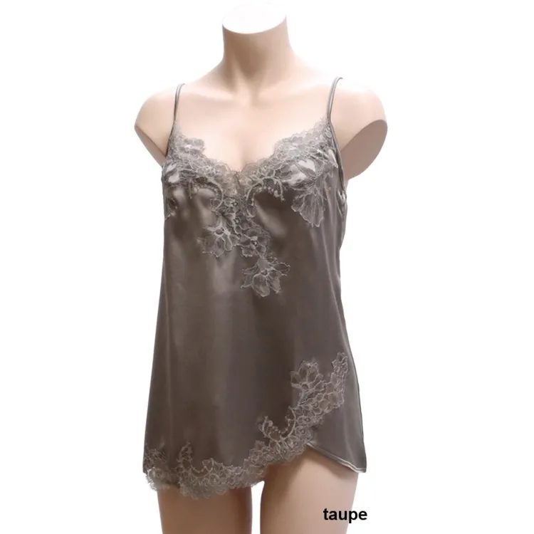 Tops Mit Spitze|Spaghettiträger Tops^Cotton Club Seta Superior Trägertop PRIMARIO mit Seide von