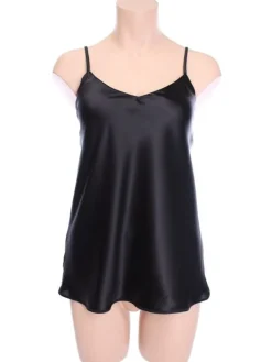 Spaghettiträger Tops|Alle Lingerie Tops^Cotton Club Seta Superior Trägertop Stretchseide Satin SOBRIA von