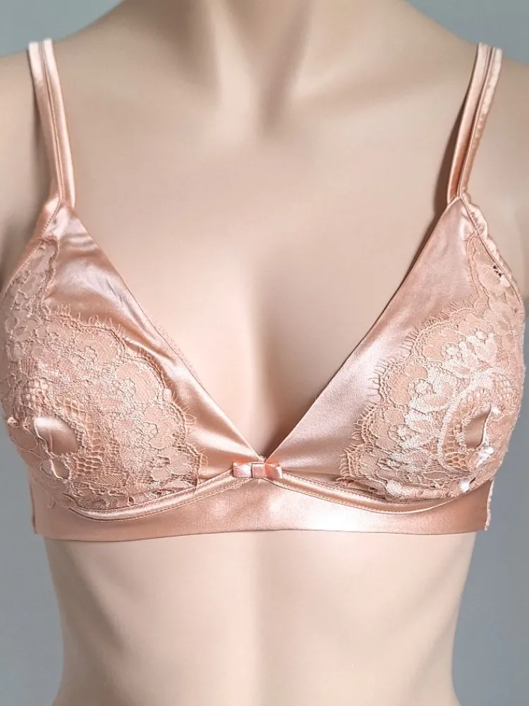 Alle Bhs^Cotton Club Seta Superior Triangel-BH mit Seide SPECIALE von