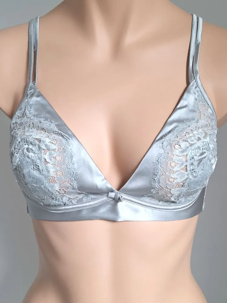 Alle Bhs^Cotton Club Seta Superior Triangel-BH mit Seide SPECIALE von