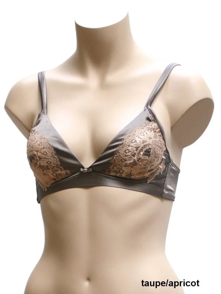 Alle Bhs^Cotton Club Seta Superior Triangel-BH mit Seide SPECIALE von