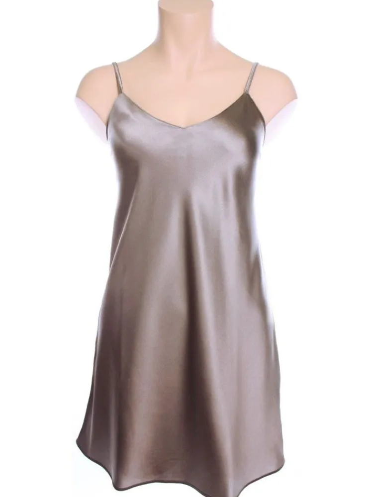 Seidennachthemd|Unterkleider Mit Seide^Cotton Club Seta Superior Unterkleid Stretchseide glatt von