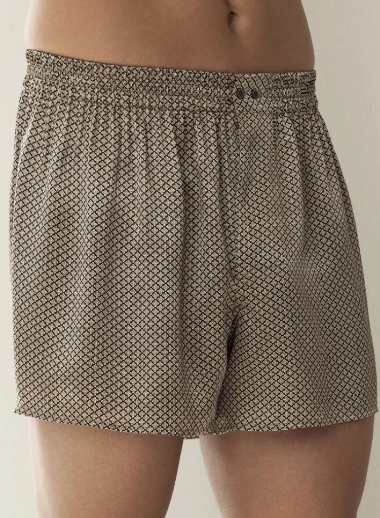 Boxershorts|Seidenunterwäsche^Zimmerli Silk Nightwear 100% Seide Herren BOXERSHORTS PRINT von