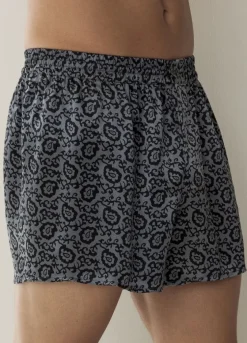 Boxershorts|Seidenunterwäsche^Zimmerli Silk Nightwear 100% Seide Herren BOXERSHORTS PRINT von