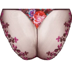 Alle Slips^Lise Charmel Slip AVEU EN FLEURS mit Seide von dunkles Violett mit Blumenmuster