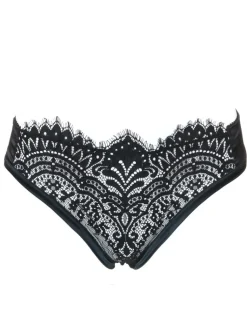 Alle Slips|Alle Unterteile^Prelude Slip BLACK SWAN mit Spitze von Milano rot und schwarz