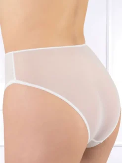 Alle Slips^Cotton Club Slip LORETTA Microtüll uni von Rubino