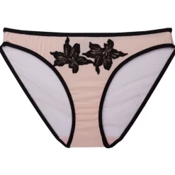 Alle Slips|Alle Unterteile^Dita von Teese Slip PARK AVENUE von mit Seide vintage pink oder schwarz mit schwarzer Spitze