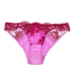 Alle Slips|Slips Mit Seide^Mimi Holliday Slip Sexy Knicker CINAMON SUGAR pink-rot mit Seide pink mit rot bestickter Spitze