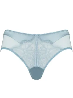 Alle Slips|Alle Unterteile^Prelude Slip VALSE Spitze und Satin uni von Milano eisblau oder schwarz