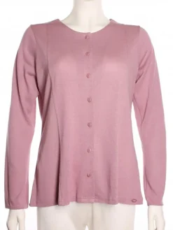 Strickjacken & -Mäntel|Lounge-Wear^Alkena Sommer CARDIGAN von mit Seide dunkelblau oder flieder