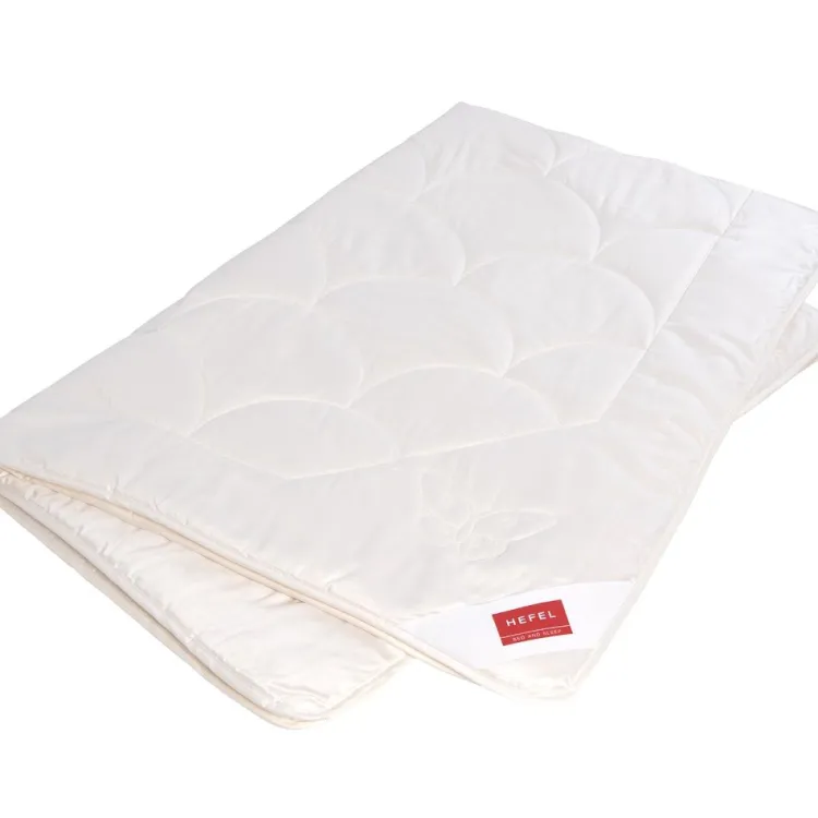 Seidendecken|Sommerdecken^HEFEL Sommer Seidendecke PURE SILK SD mit Lyocell-Satin von champagner (creme-weiß)