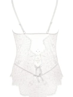 Alle Bodys^Prelude Spitze Body Crystal von Milano schwarz oder elfenbein weiß