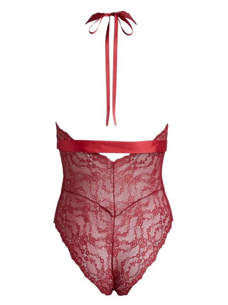 Alle Bodys^Escora Spitze Body ROSALIE weinrot von weinrot (bordeaux)