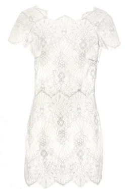 Alle Negligés^Prelude Spitze Neglige kurz von Milano schwarz oder elfenbein weiß