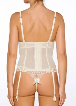 Alle Corsagen^Millesia Spitze Push-Up Torselett DESIR von cremeweiß mit Spitze