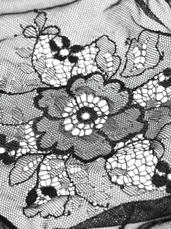 Alle Slips^Cadolle Spitze Slip MIMI COEUR schwarz von schwarz mit Blumenmuster