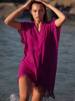 Strandkleider & Sommerkleider|Kaftan, Tunika & Pareo^Pain de Sucre Spitze Strandtunika YLEE 23 uni von