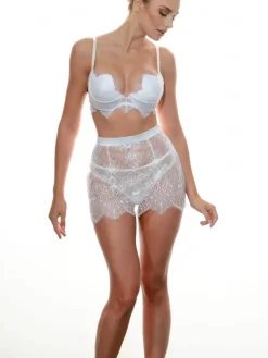 Alle Strapse^Prelude Spitze Strapsgürtel von Milano schwarz oder elfenbein-weiß