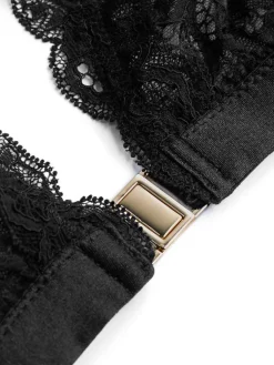 Alle Bhs^Cadolle Spitze Triangel BH CLIP BRA CARMEN von schwarz