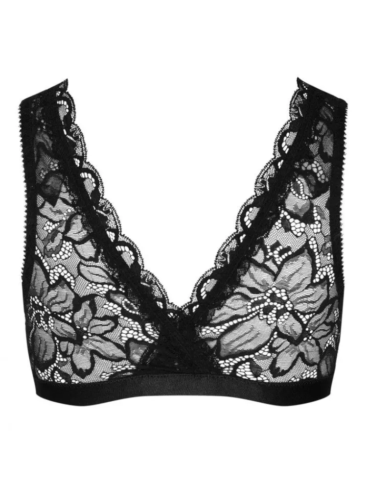 Alle Bhs^Cadolle Spitze Triangel BH CLIP BRA CARMEN von schwarz