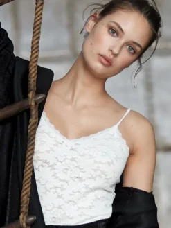 Freizeit- & Reisekleidung|Tops Mit Spitze^Suggest by Pain de Sucre Spitzentop RANA 80 uni von