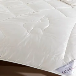 Naturhaardecken|Medium Bettdecken^Sannwald Steppdecke mittelwarm PERU von mit Alpaka weiß