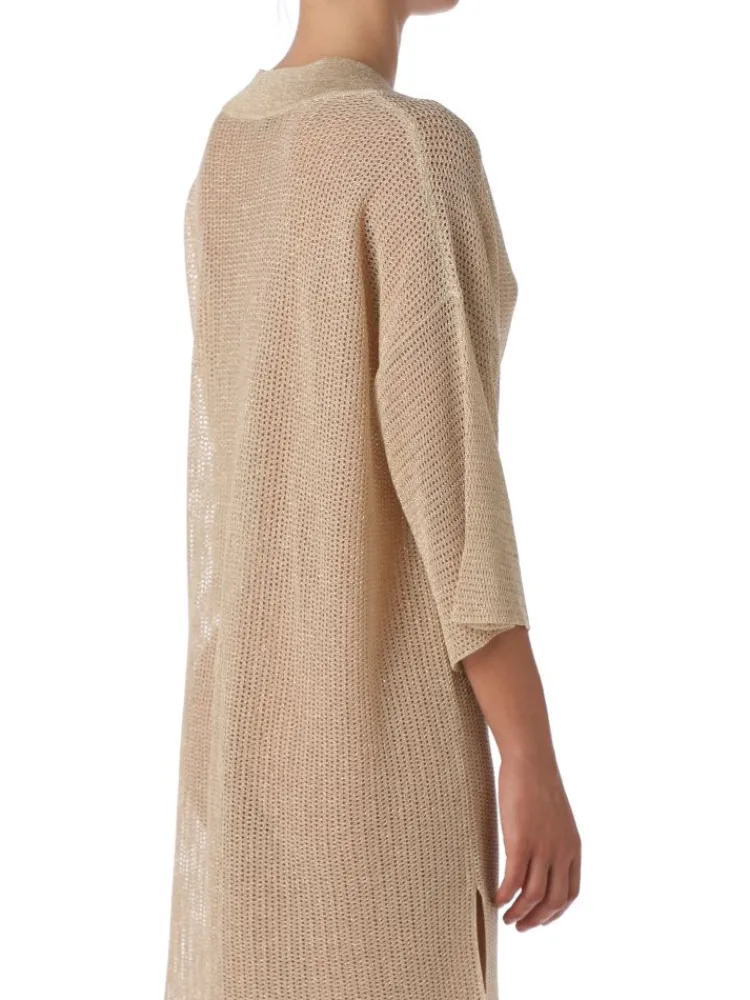 Strandkleider & Sommerkleider|Kaftan, Tunika & Pareo^Ritratti Strandkleid LIPARI in gold von Mare gold mit glitzer