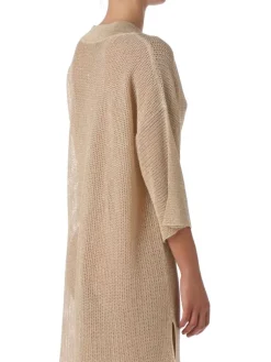 Strandkleider & Sommerkleider|Kaftan, Tunika & Pareo^Ritratti Strandkleid LIPARI in gold von Mare gold mit glitzer