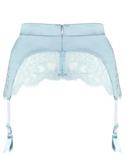 Alle Strapse^Prelude Strapsgürtel VALSE CRYSTAL mit Schmucksteinchen von Milano eisblau und schwarz