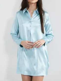 Bluse & Tunika|Seiden Basics^Eva B. Bitzer Stretchseide kurzes Sleepshirt SLOANE STREET exclusiv