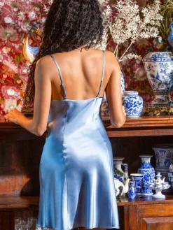 Unterkleider Mit Seide|Kurze Unterkleider^Marjolaine Stretchseide Nachthemd OXANA von