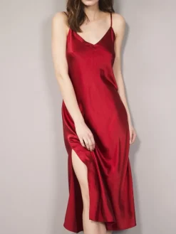 Unterkleider Mit Seide|Lange Unterkleider^Eva B. Bitzer Stretchseide Nachtkleid SLOANE STREET exclusiv