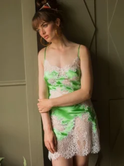 Alle Negligés|Seidenneglige^Marjolaine Stretchseide Negligé MELINDA von