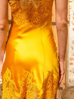 Alle Negligés|Seidenneglige^Marjolaine Stretchseide Neglige NINA von