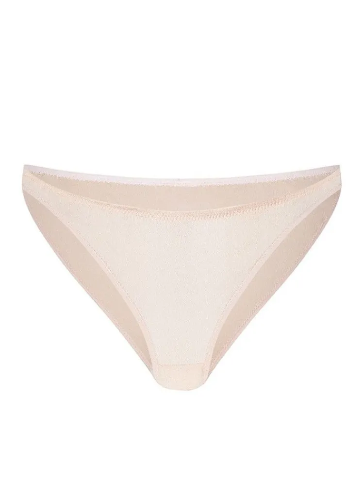 Alle Slips|Alle Unterteile^Cadolle Stretchseide Slip MIMI SMOCK von rosa oder schwarz